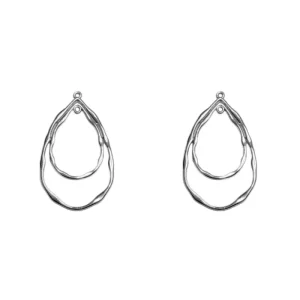 فریم دفرمه اشکی نقره ای