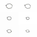 فریم برنجی ۶ ضلعی